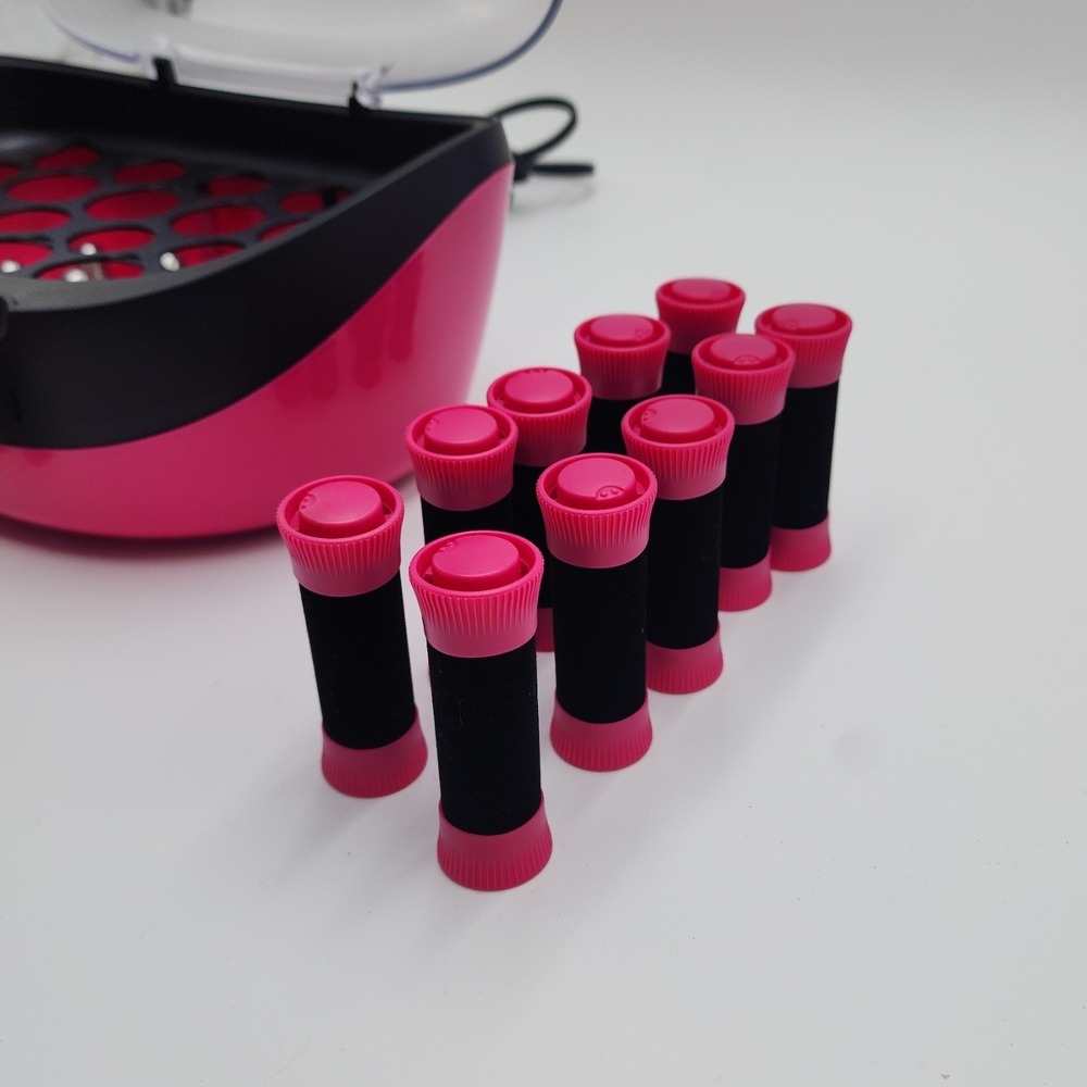 Remington Ionic Conditioning Hot Rollers 20 Velvet Rollers H-5600 No Clips Works - Picture 5 of 12